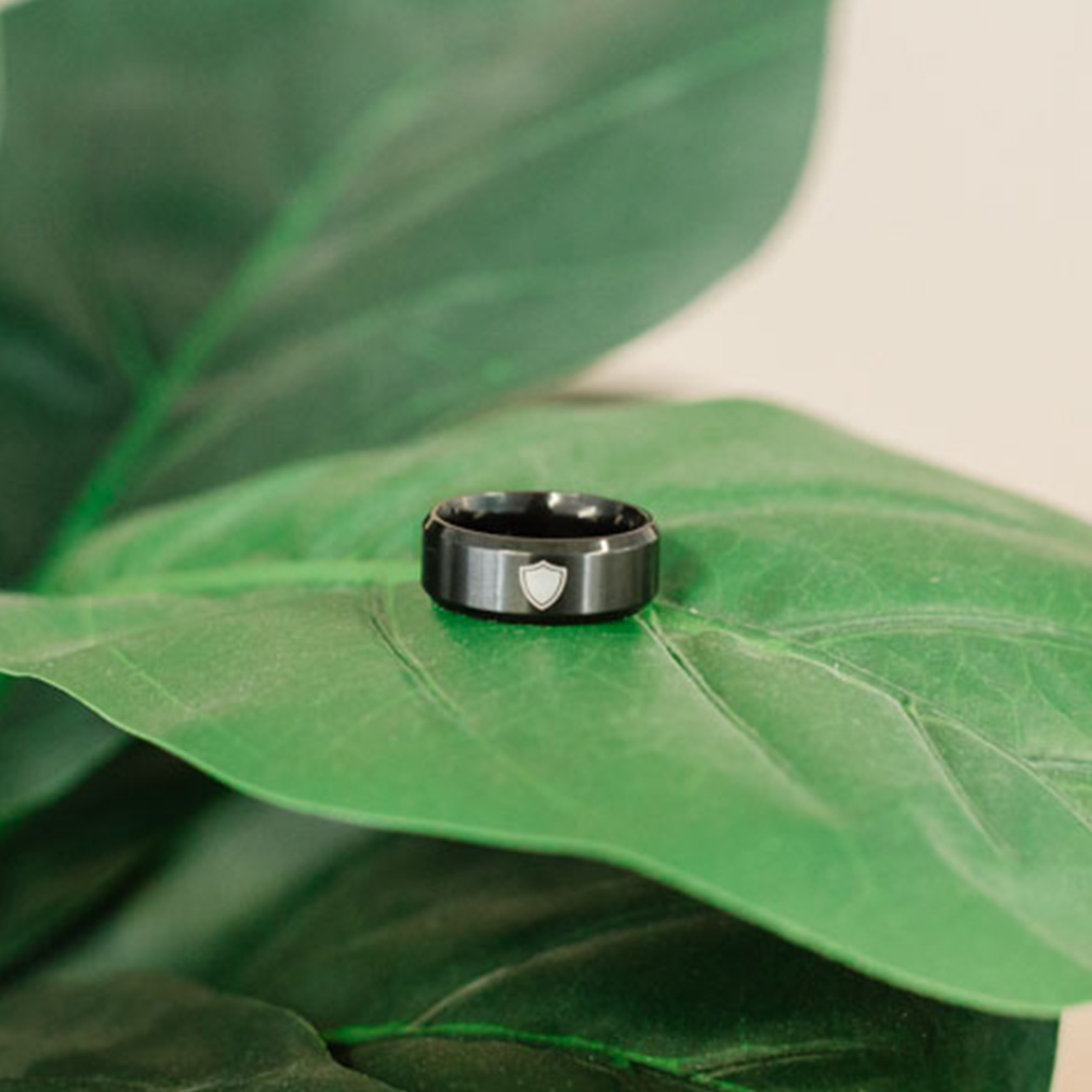 Beveled Shield Ring